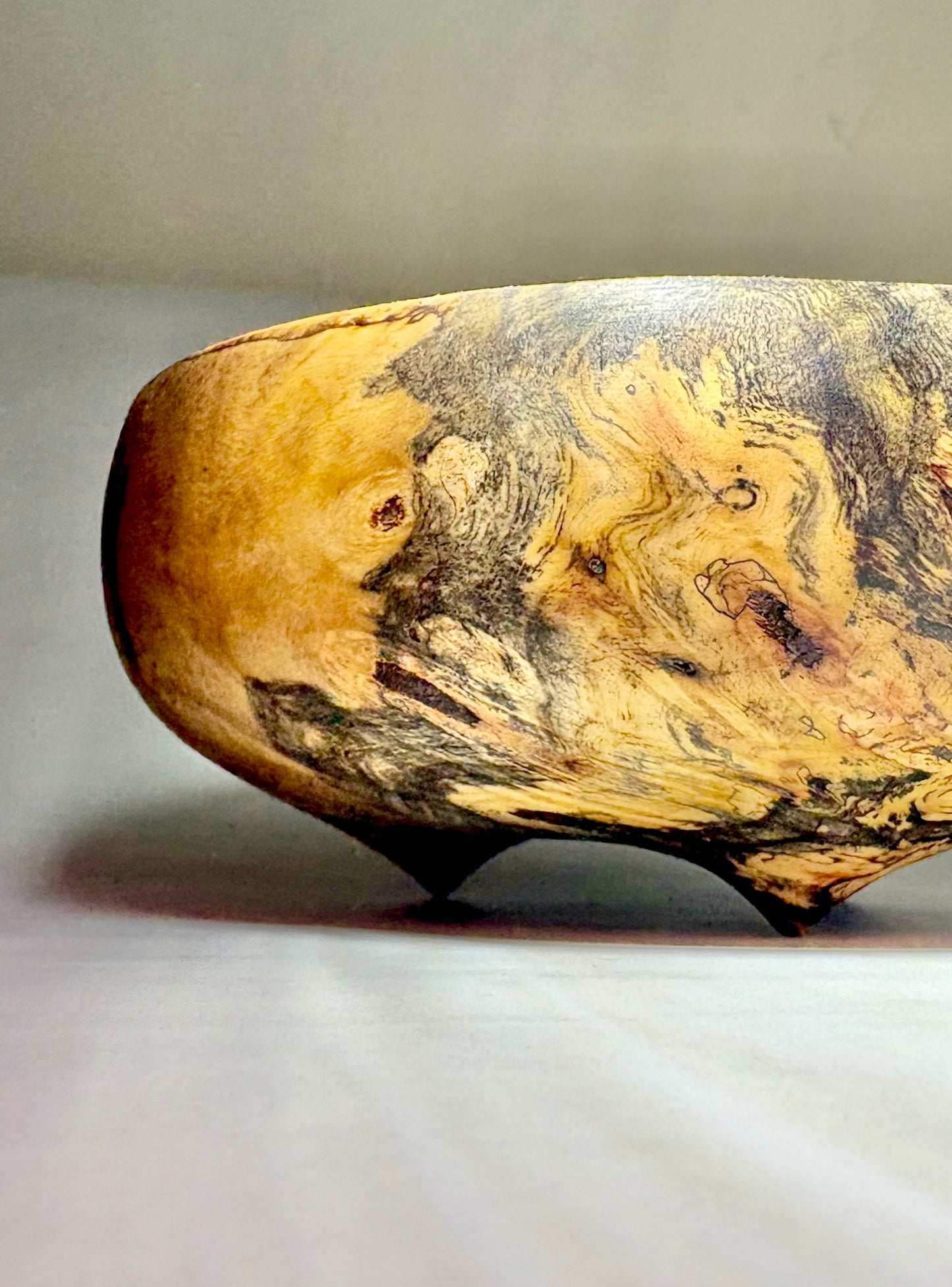 California Buckeye Burl Bowl