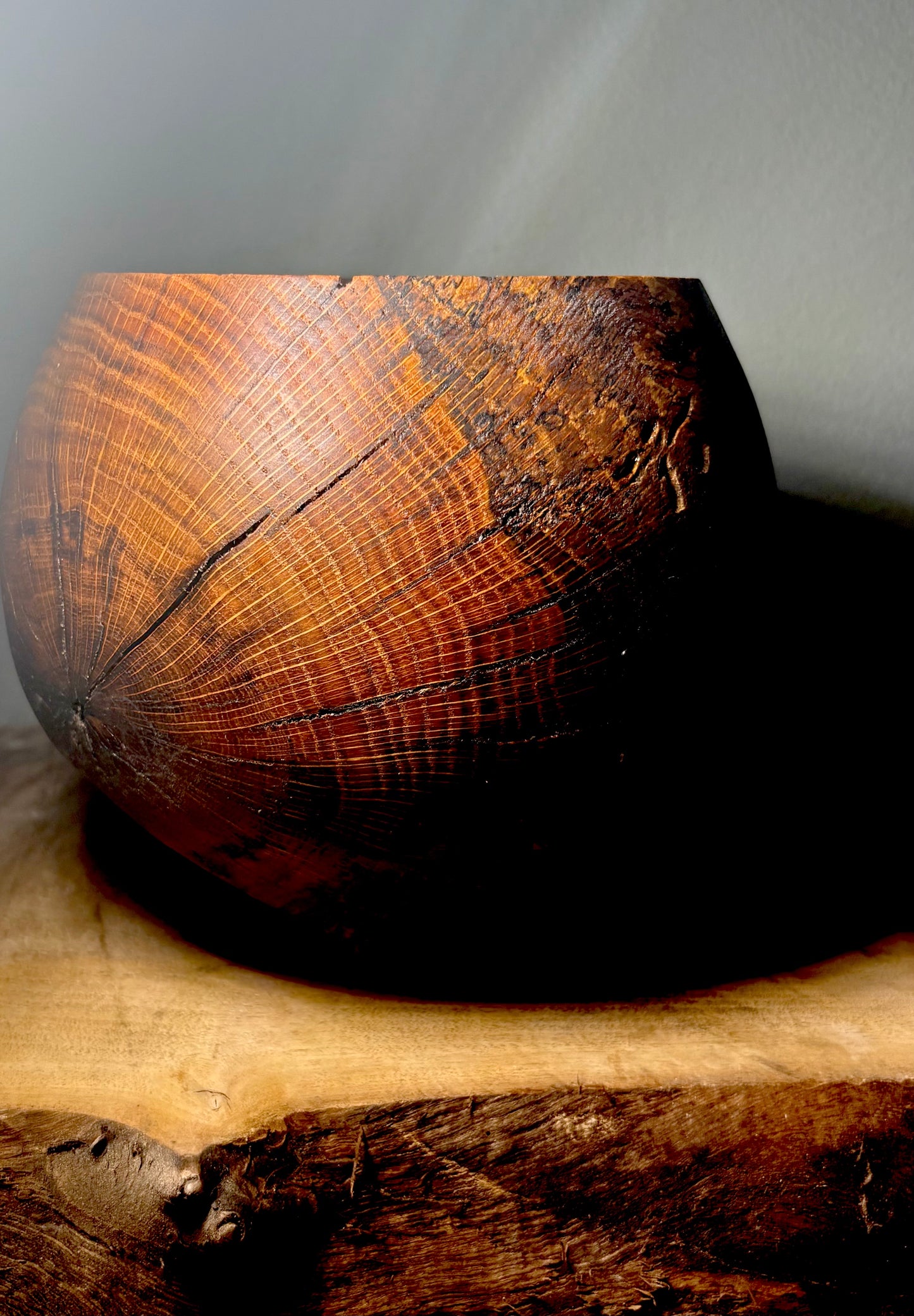 North Carolina Red Oak Burl Caldron
