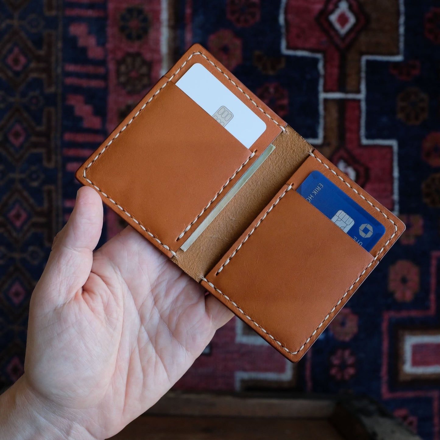 Boyer Bifold Wallet in Chestnut