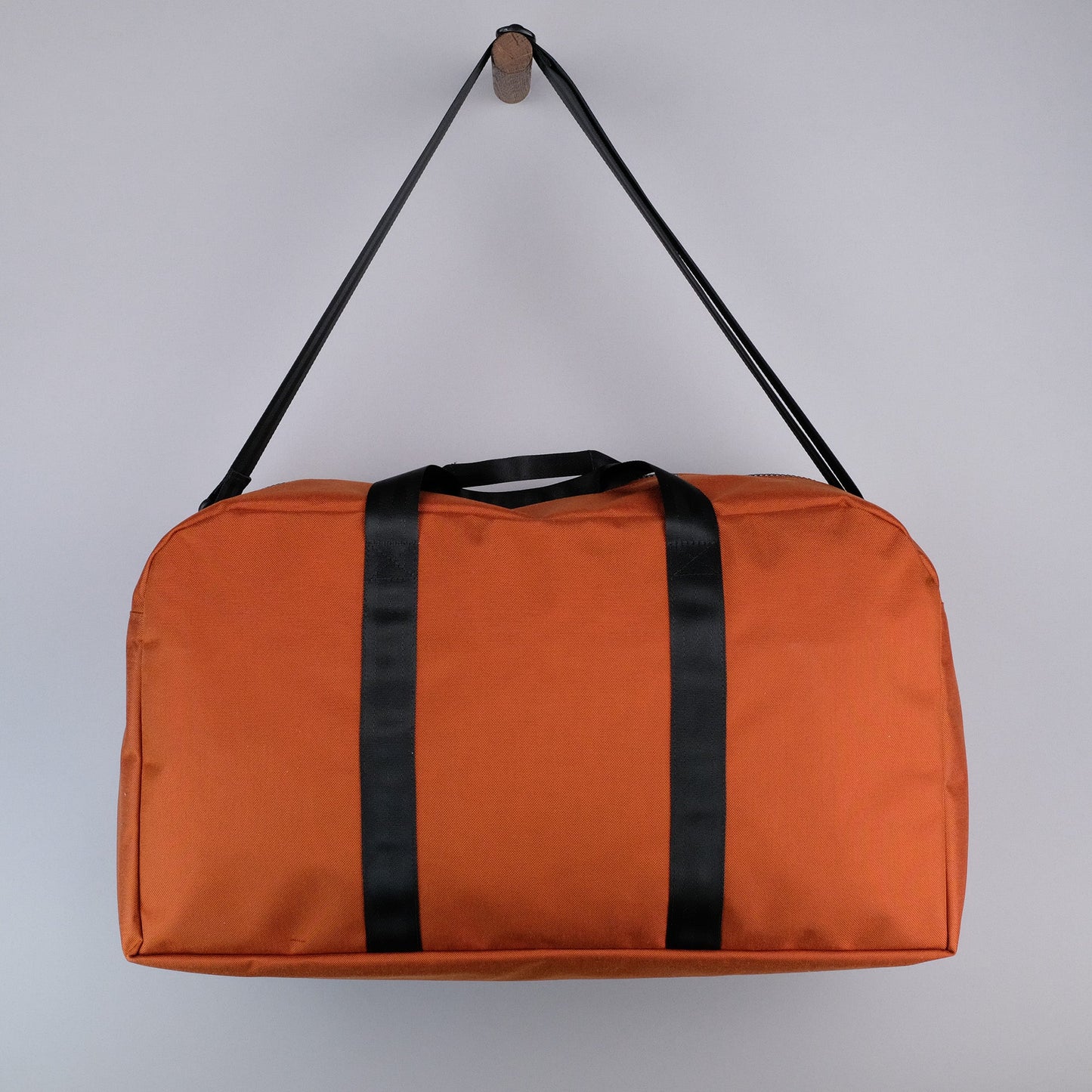 Bryant Large Duffle Bag in Rust + Black