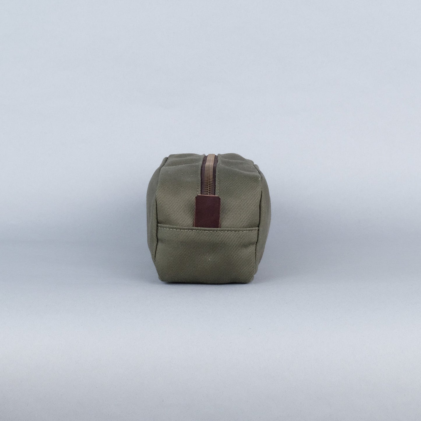 Clark Dopp Kit in Olive + Dark Brown