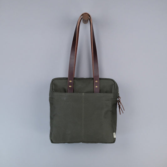 Franklin Zip Tote Bag in Olive