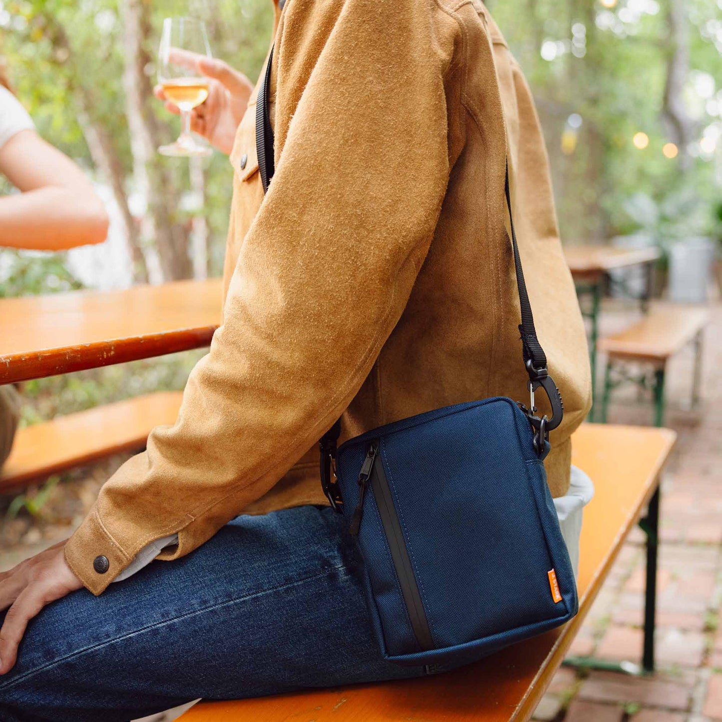 Hobson Crossbody Bag in Forest + Black