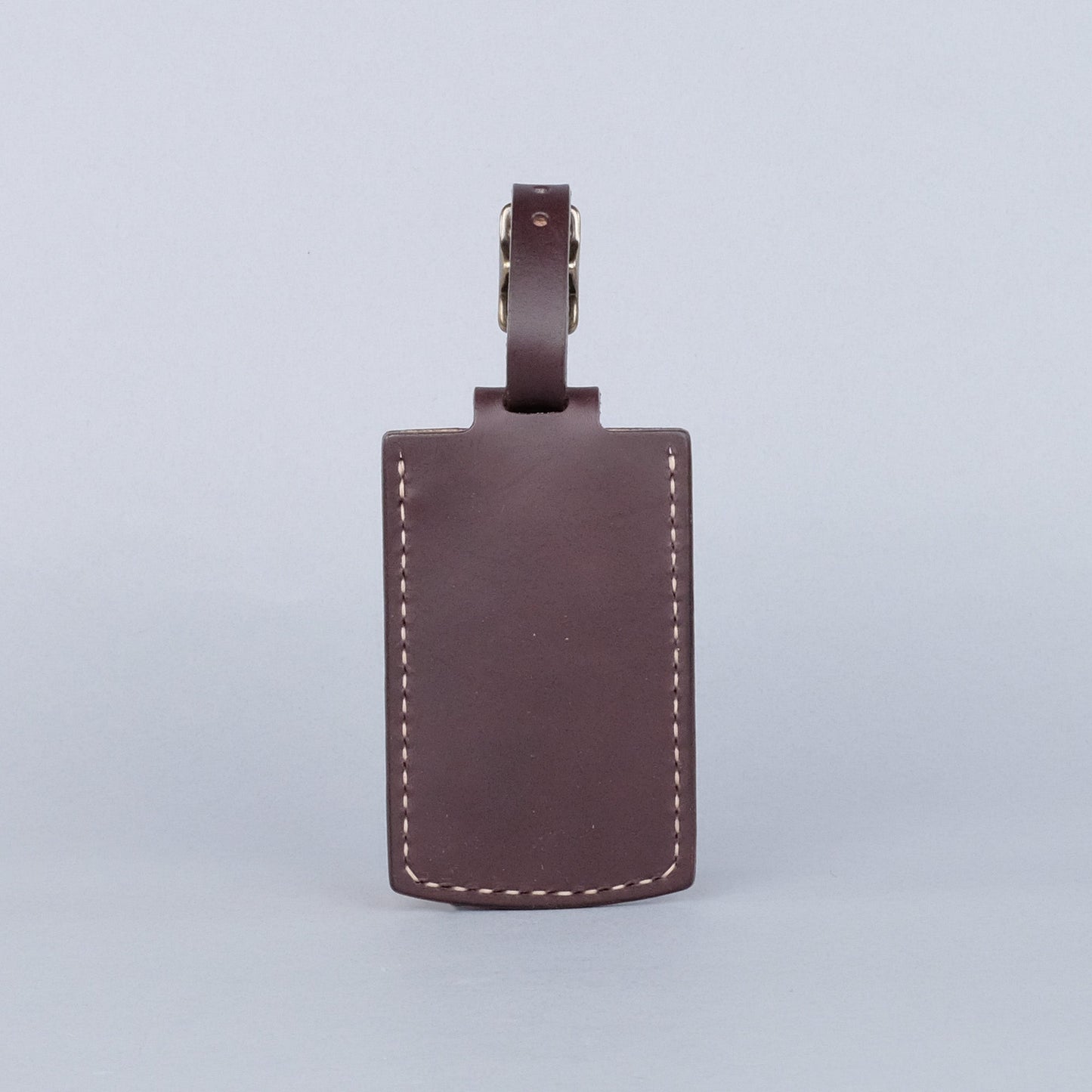 Huron Luggage Tag in Dark Brown
