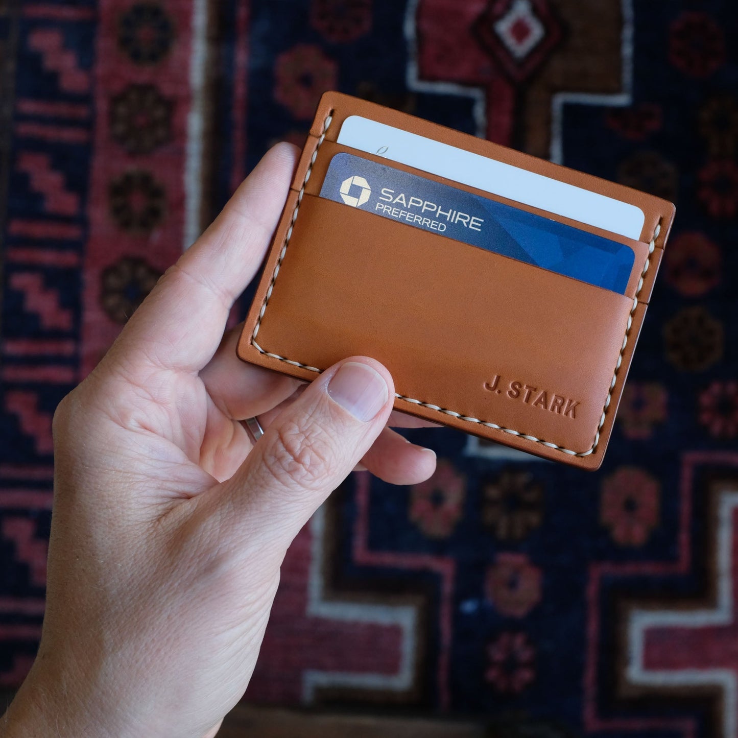 Otis Sleeve Wallet in Chestnut