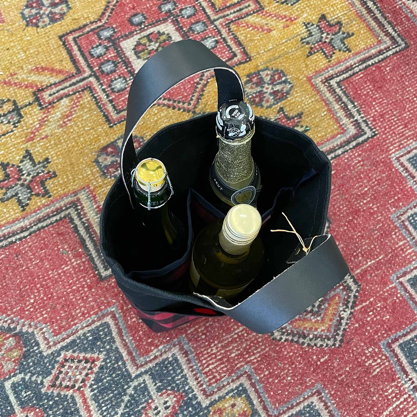 Tremont Wine Tote Bag in Olive