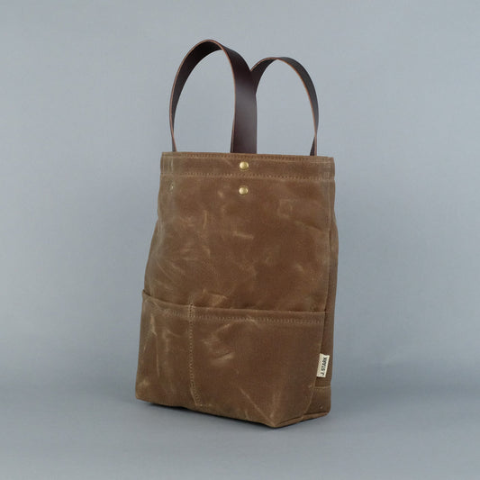 Tremont Wine Tote Bag in Brushed Brown