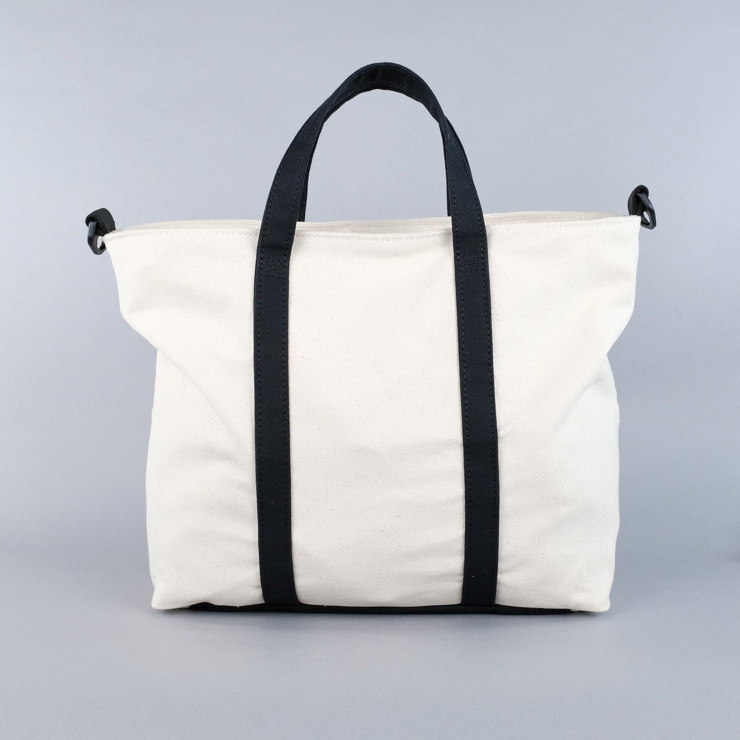 Woodbine Zip Tote Bag in Natural & Black