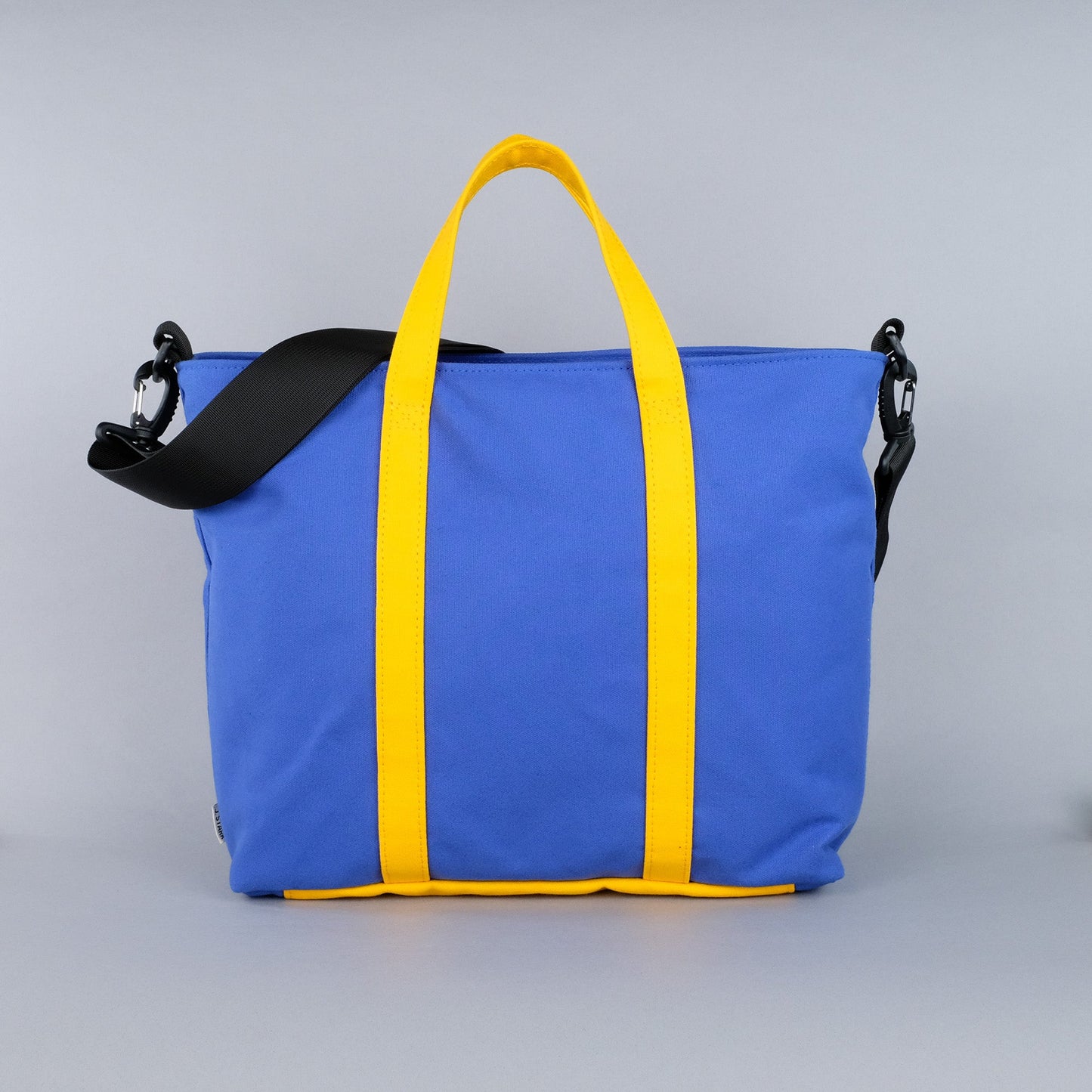 Woodbine Zip Tote Bag in Regatta Blue & Canary Yellow