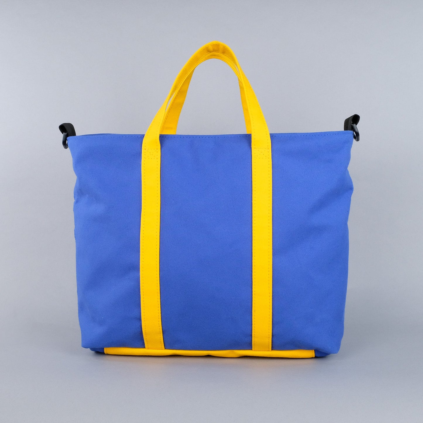 Woodbine Zip Tote Bag in Regatta Blue & Canary Yellow