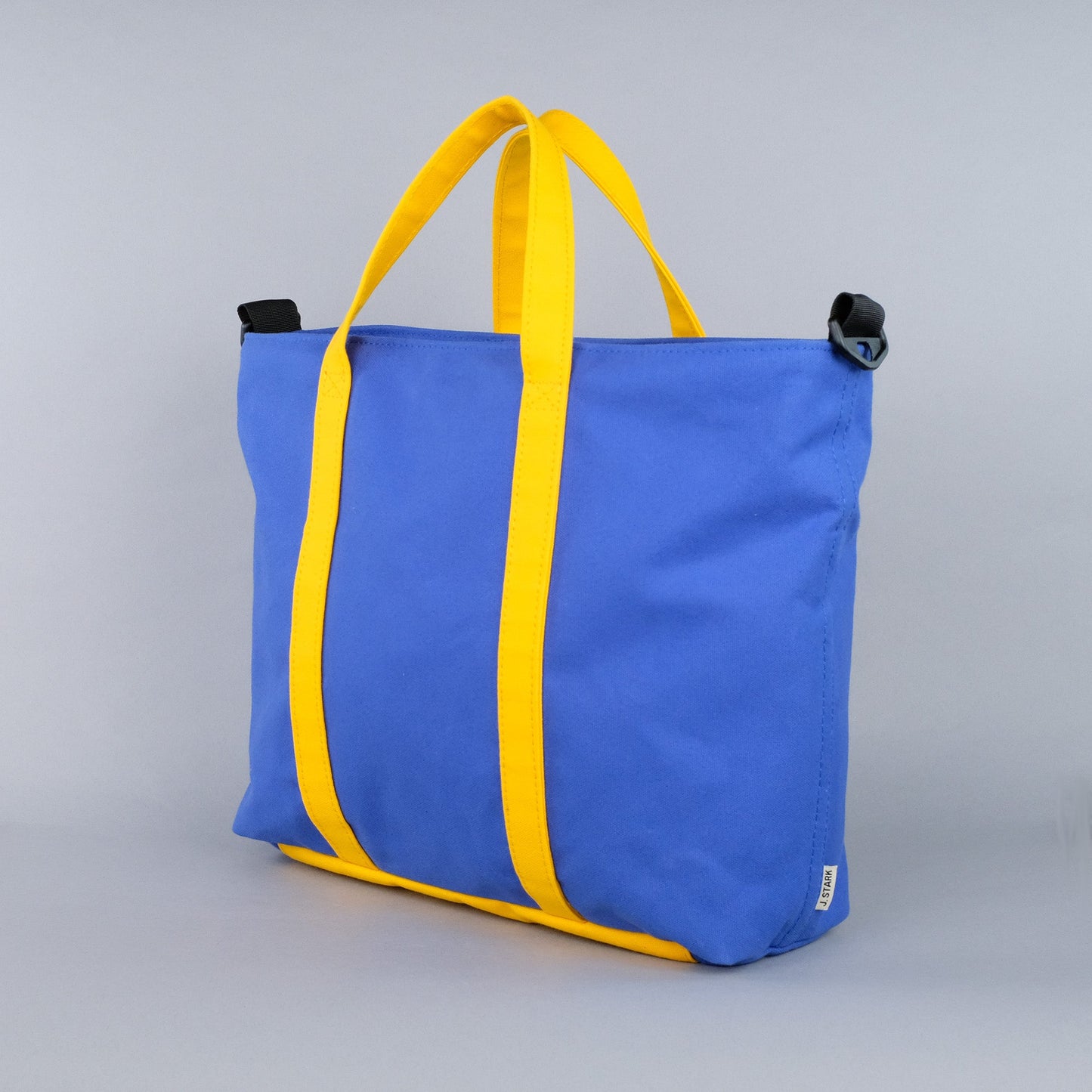 Woodbine Zip Tote Bag in Regatta Blue & Canary Yellow