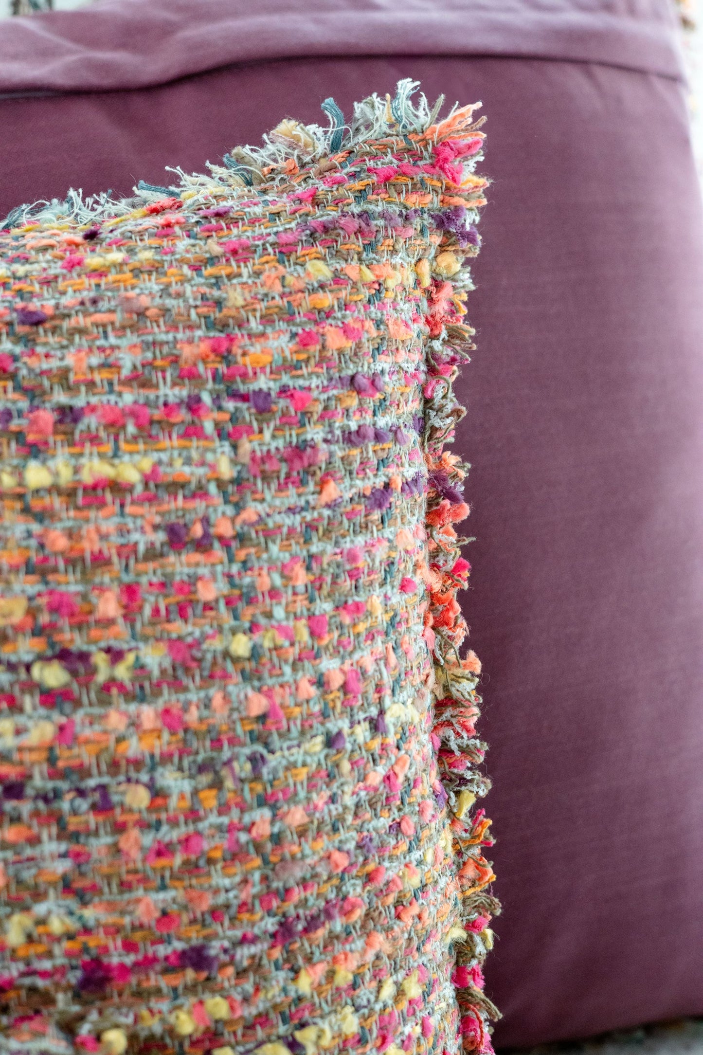 Sunset Ember Woven Cushion Covers