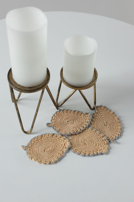 Golden Leaf Coasters