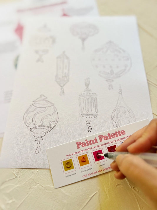 Ornaments Watercolor Painting Kit