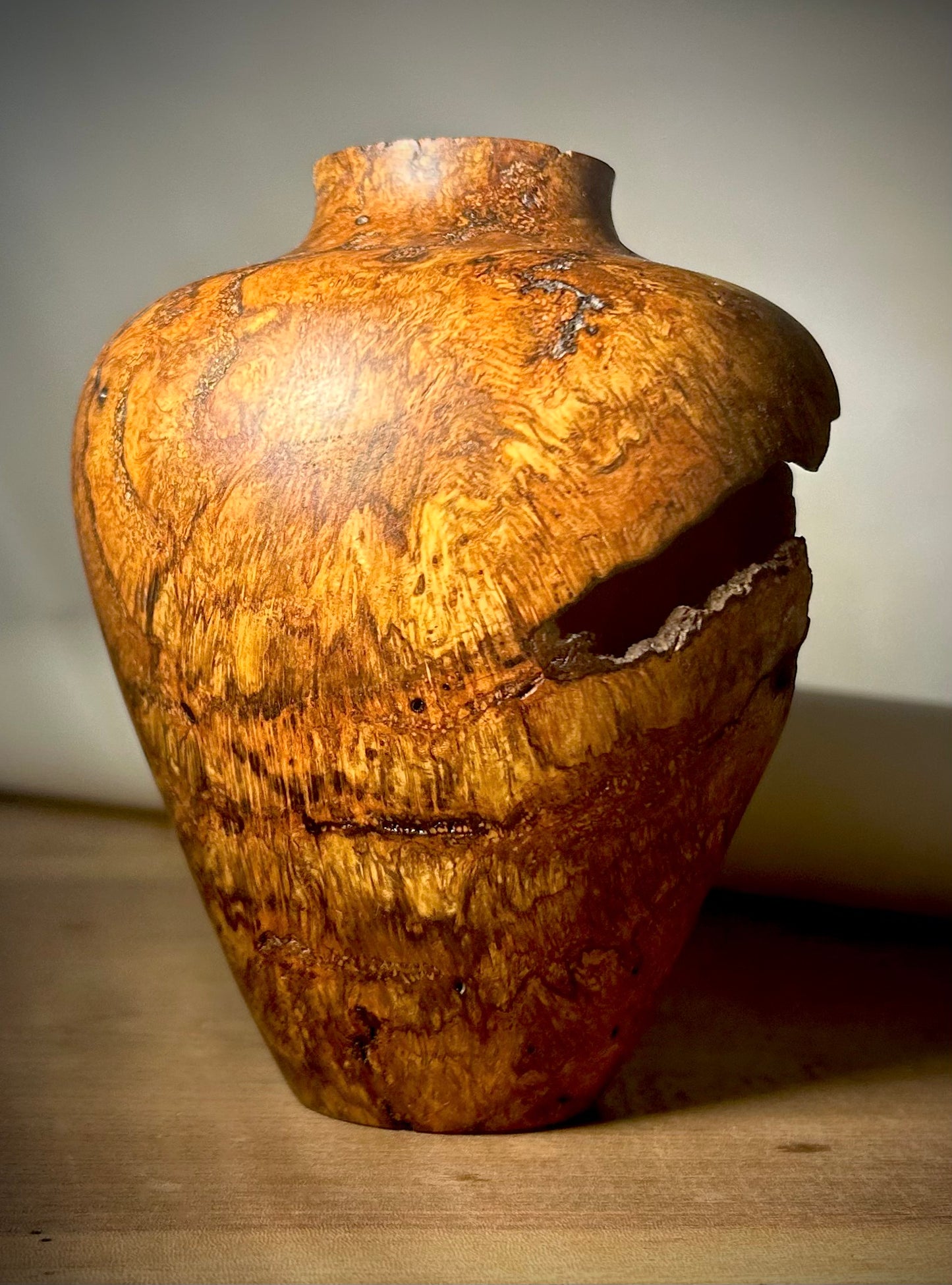 North Carolina Red Oak Burl Vase