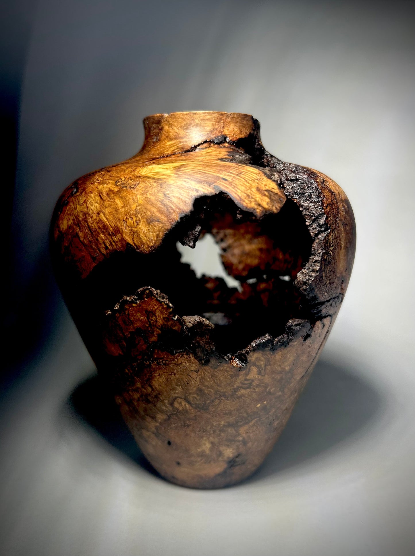 North Carolina Red Oak Burl Vase