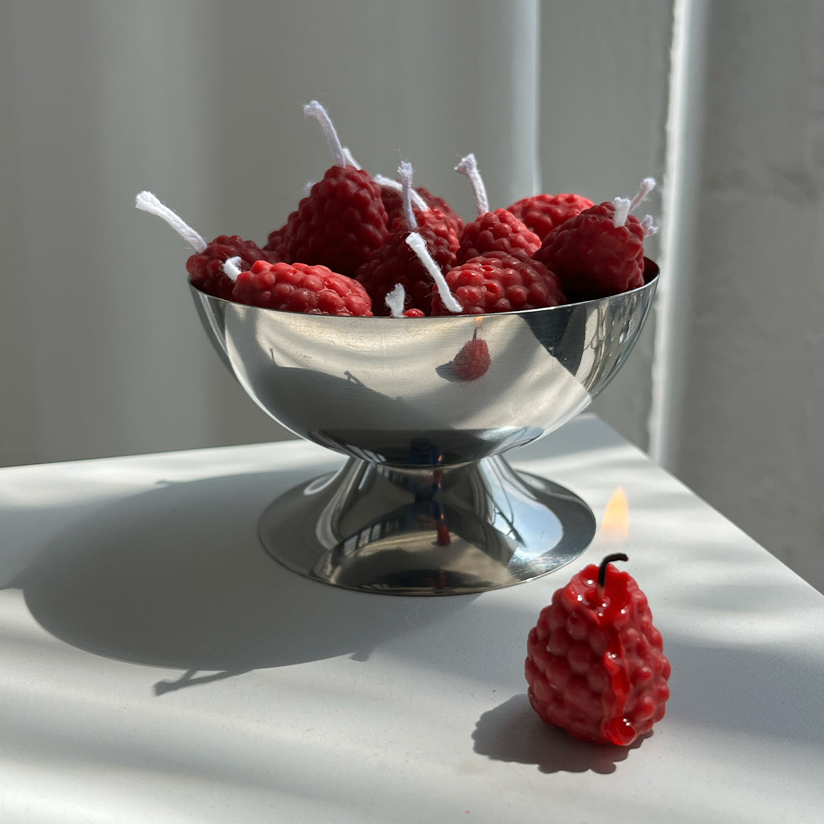 Raspberry Candles | Pack of Ten