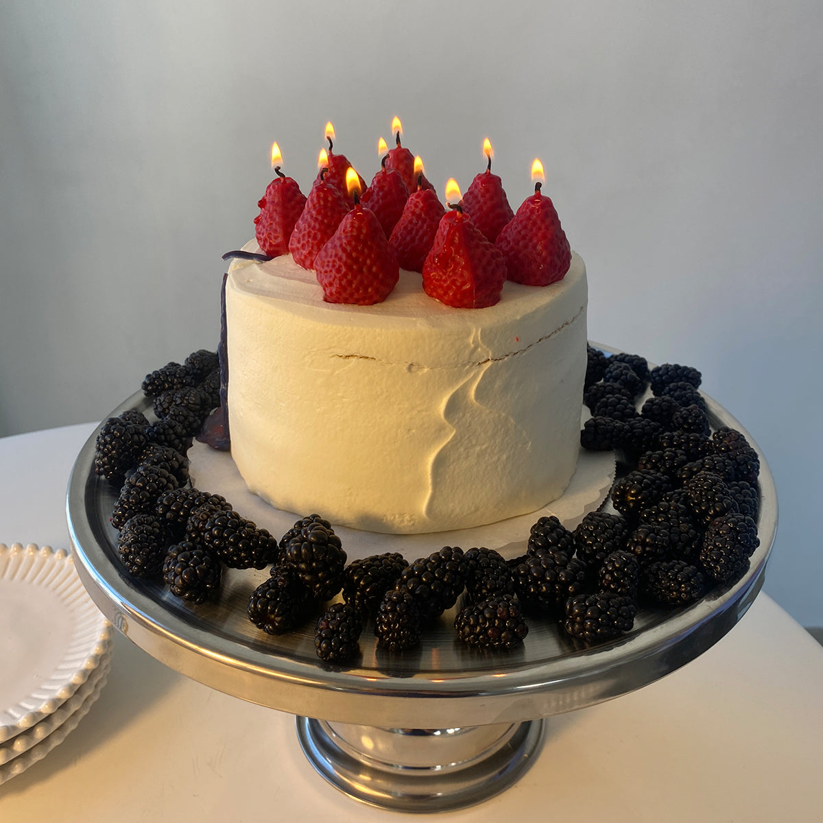 Strawberry Candles | Pack of Eight