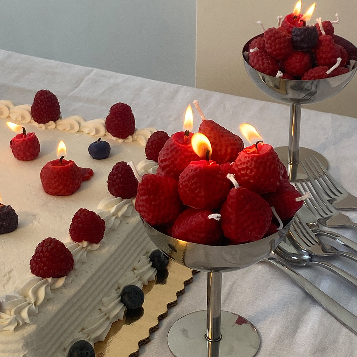 Strawberry Candles | Pack of Eight