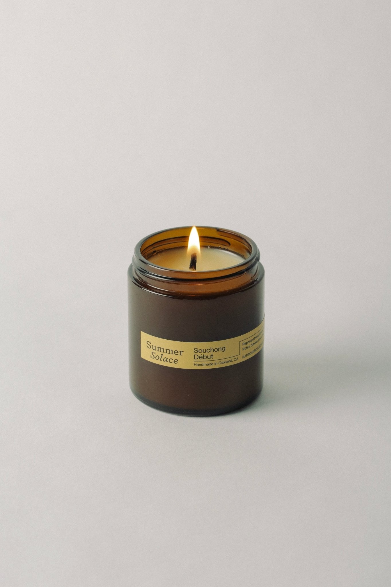 Souchong Debut – Tallow Travel Candle | Black Tea & Vetiver