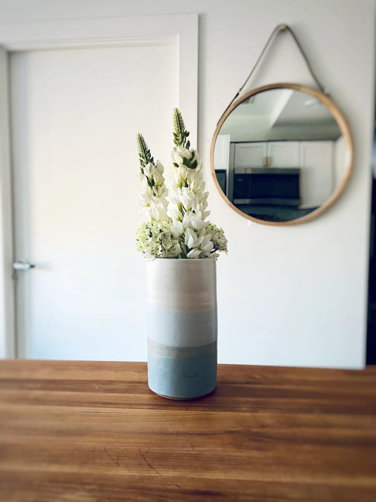 Criss-Cross Tall Vase