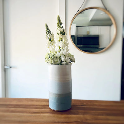 Criss-Cross Tall Vase