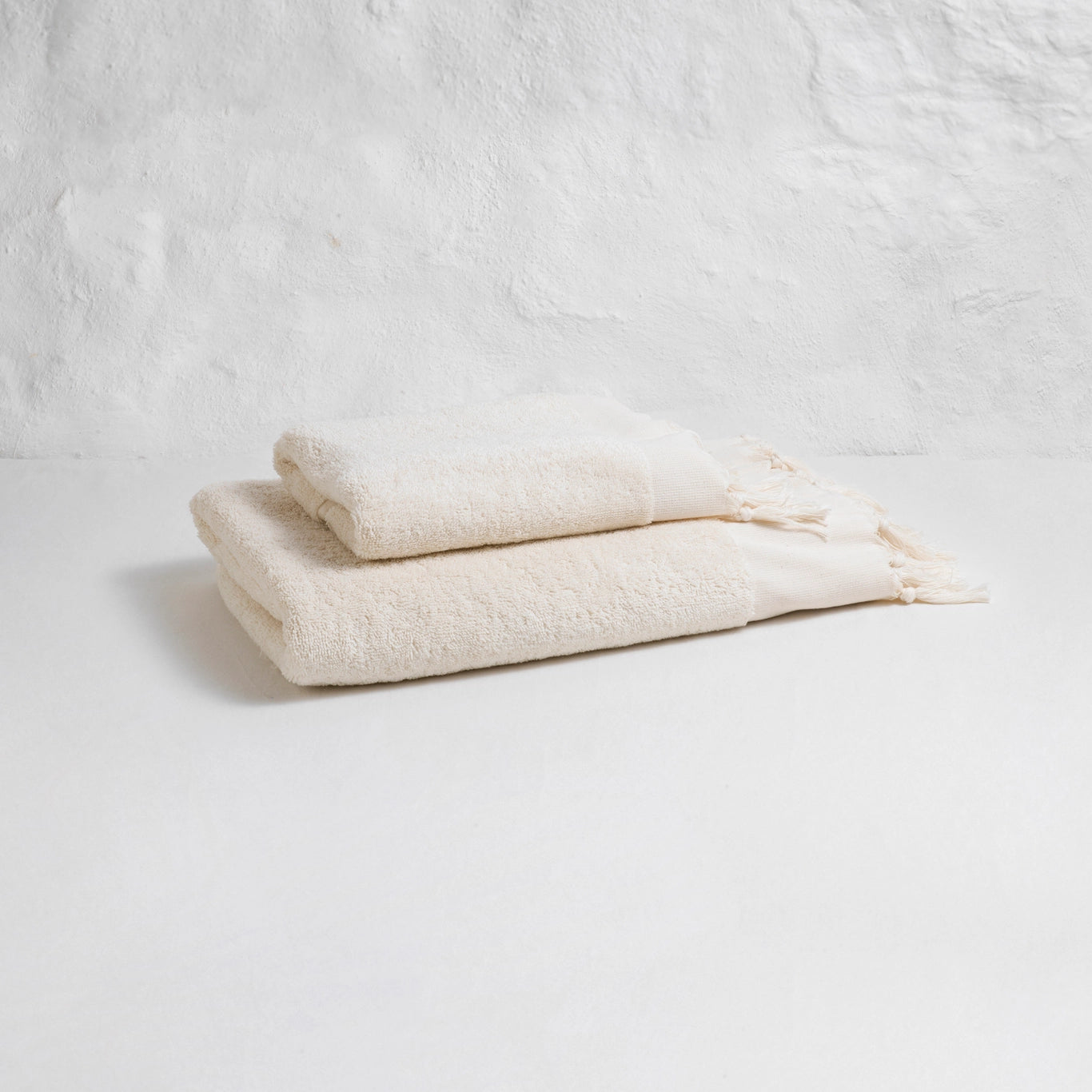 Plain Terry Bath Towel | Set of Two
