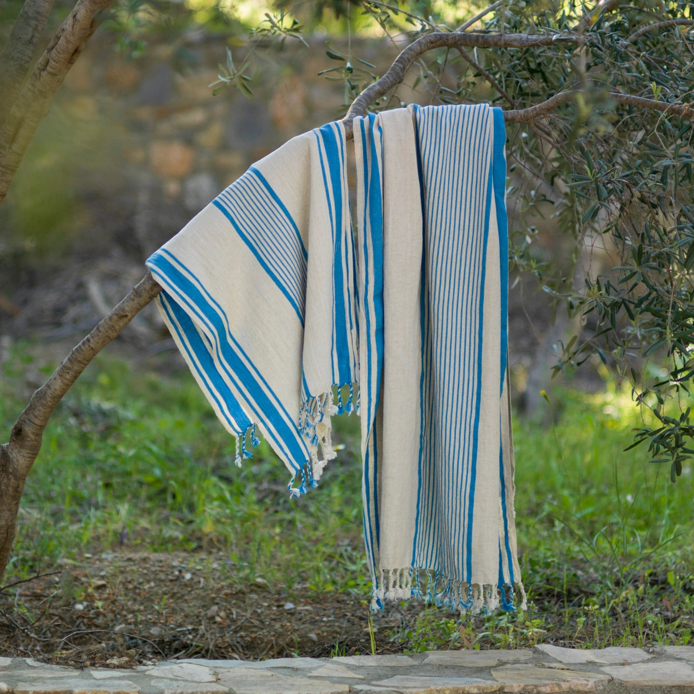 Linen Striped Turkish Beach Towel