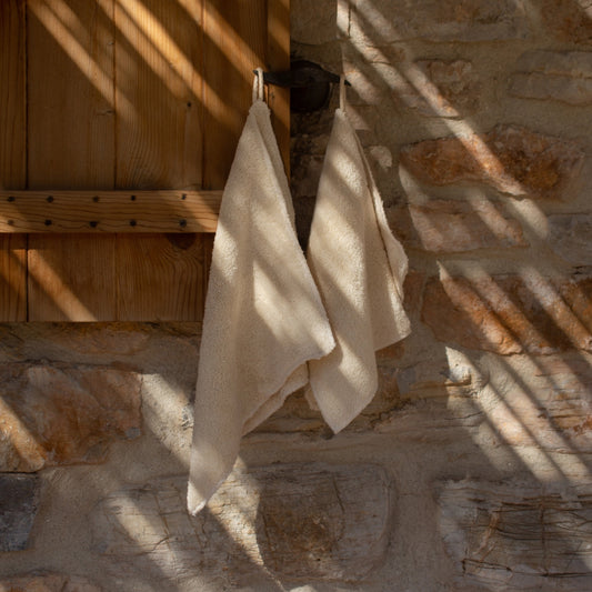 Plain Terry Wash Cloth Square | Set of Two