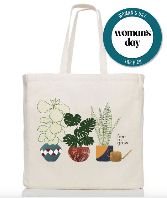 Free to Grow Houseplant Tote Bag