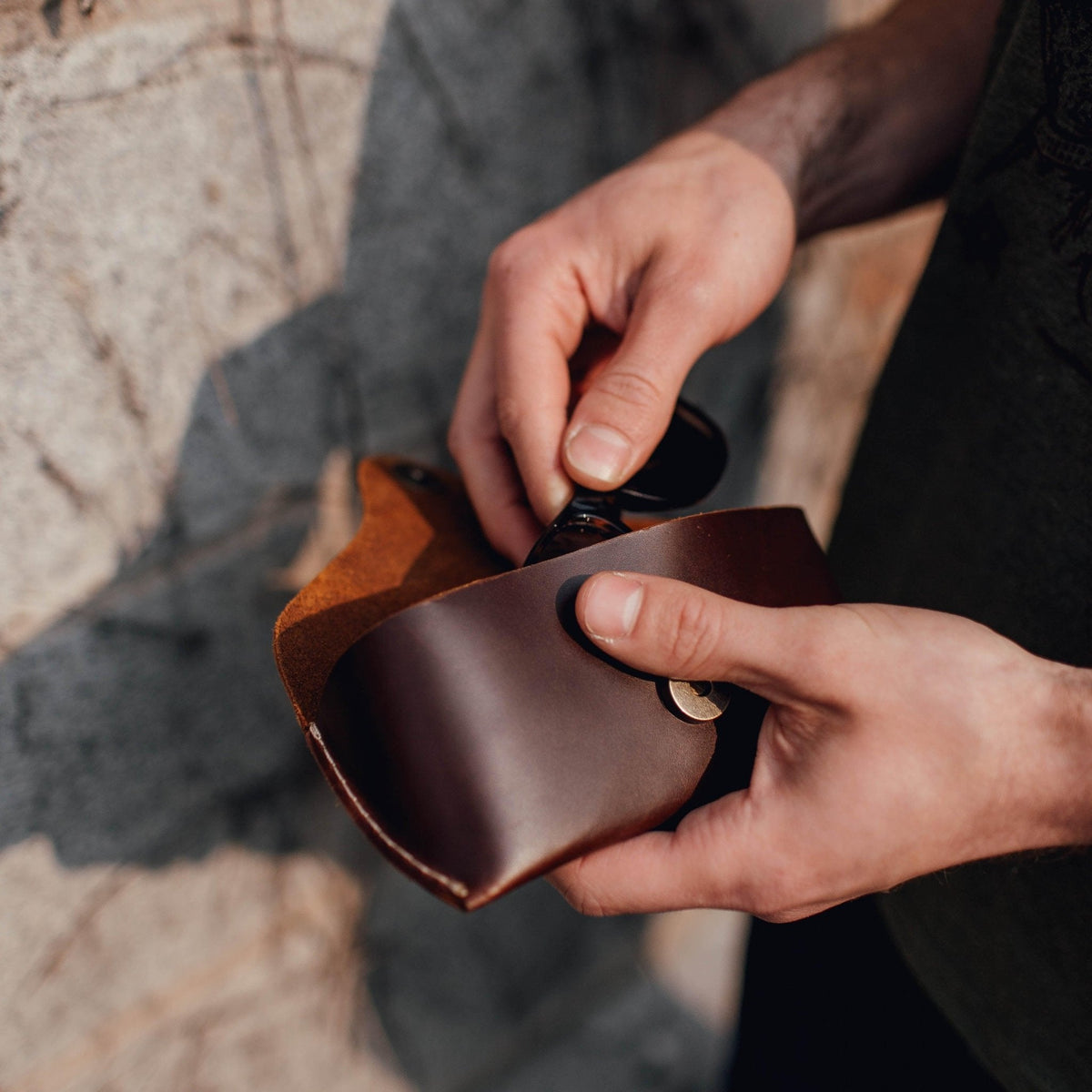 Leather Glasses Case | USA Made - Aware House