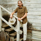 Slub Cotton Olive Drab Men's Shirt