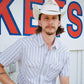 Oxford Red Blue Stripe Men's Shirt