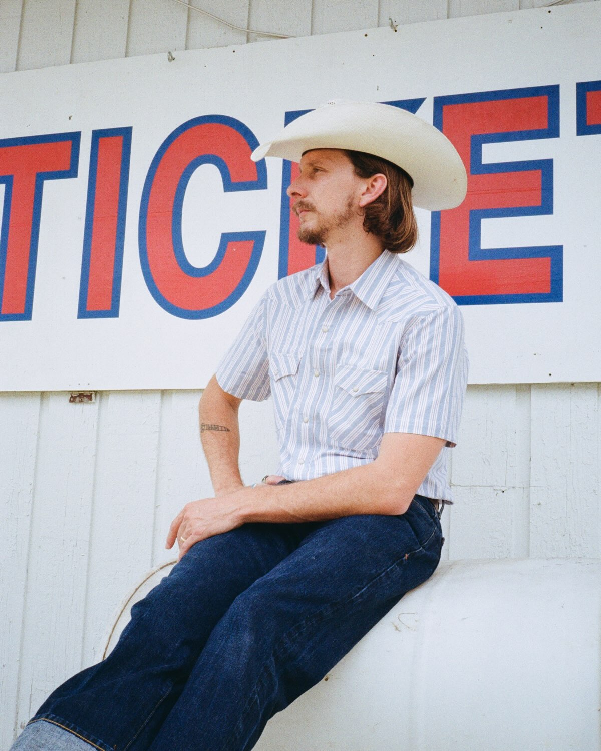 Oxford Red Blue Stripe Men's Shirt-zoom-7