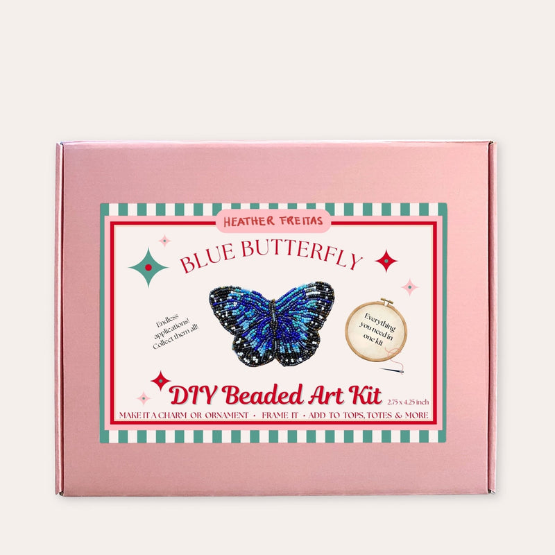 Blue Butterfly Beaded Art Kit-zoom-
