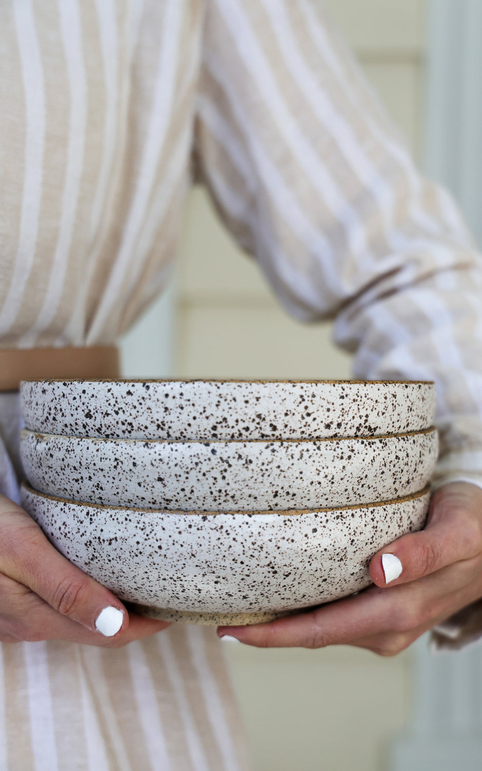 Minimalist Pasta Bowl | Handmade Stoneware