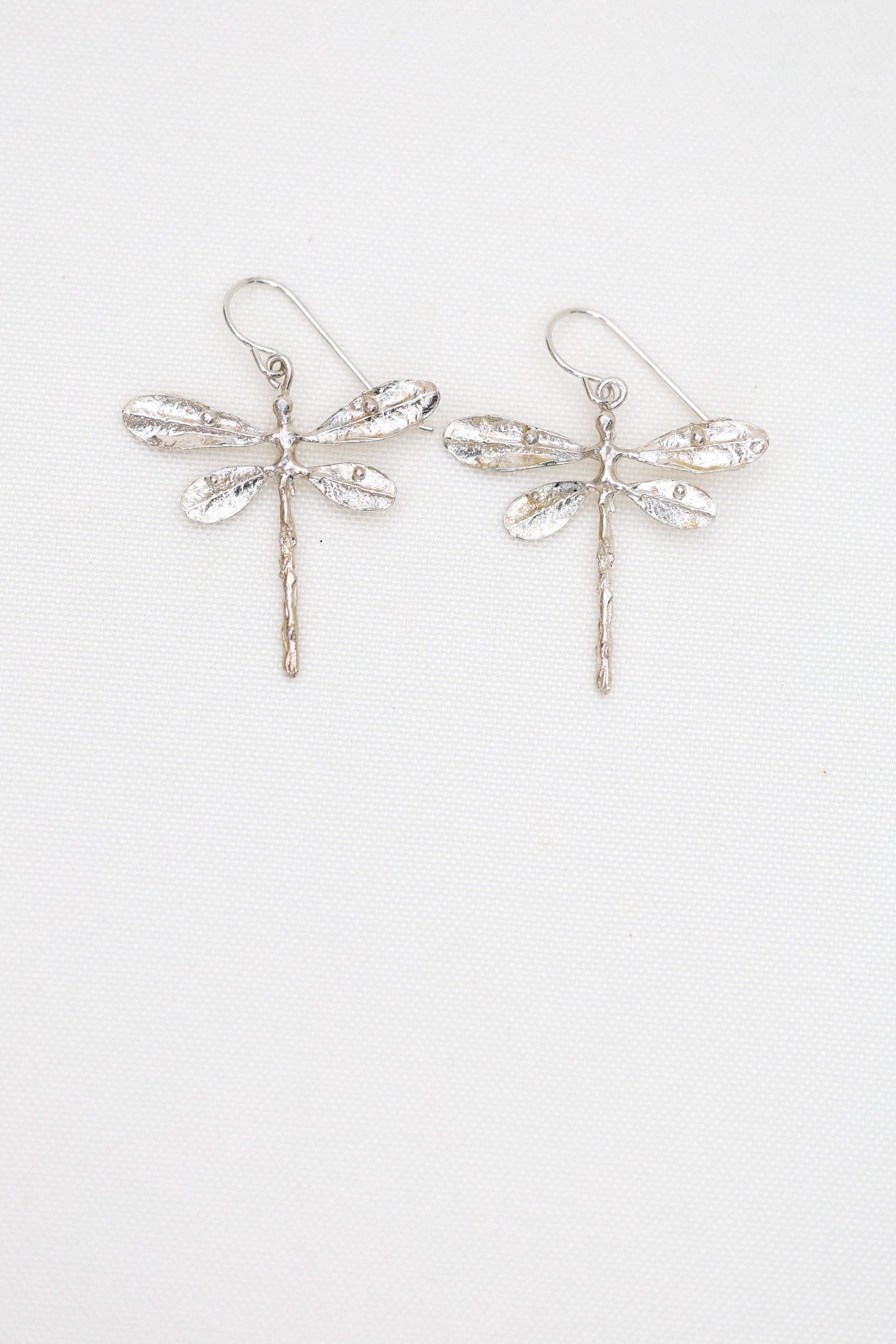 Dragonfly Dangle Earrings | Sterling Silver or Brass-2