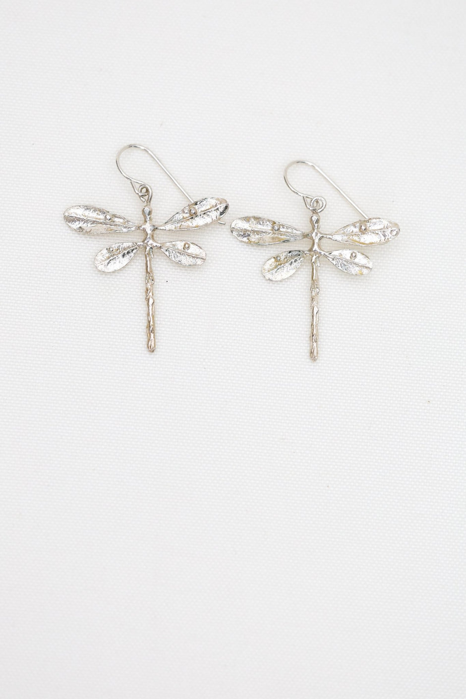 Dragonfly Dangle Earrings | Sterling Silver or Brass - Aware House