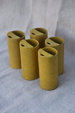Buttered Sunlight Travel Cup | Yellow Ceramic To - Go Mug - Aware House