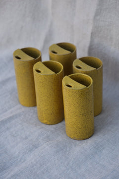 Buttered Sunlight Travel Cup | Yellow Ceramic To - Go Mug - Aware House
