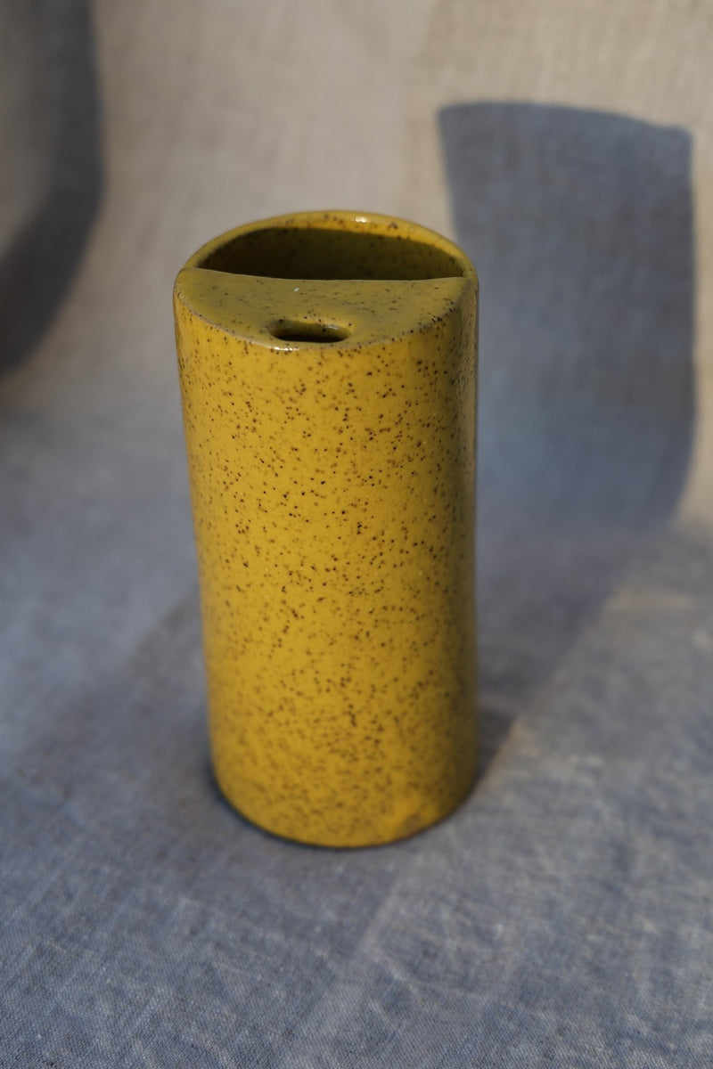 Buttered Sunlight Travel Cup | Yellow Ceramic To-Go Mug-zoom-