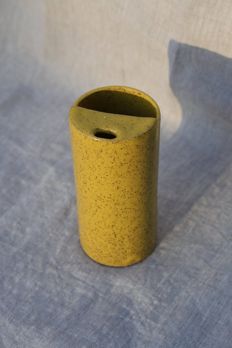 Buttered Sunlight Travel Cup | Yellow Ceramic To-Go Mug-zoom-