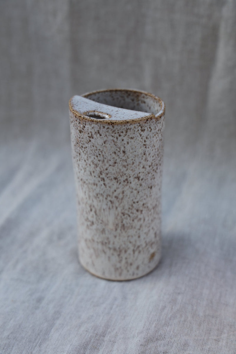 Speckled White Travel Mug (Second) | Ceramic To-Go Cup-zoom-