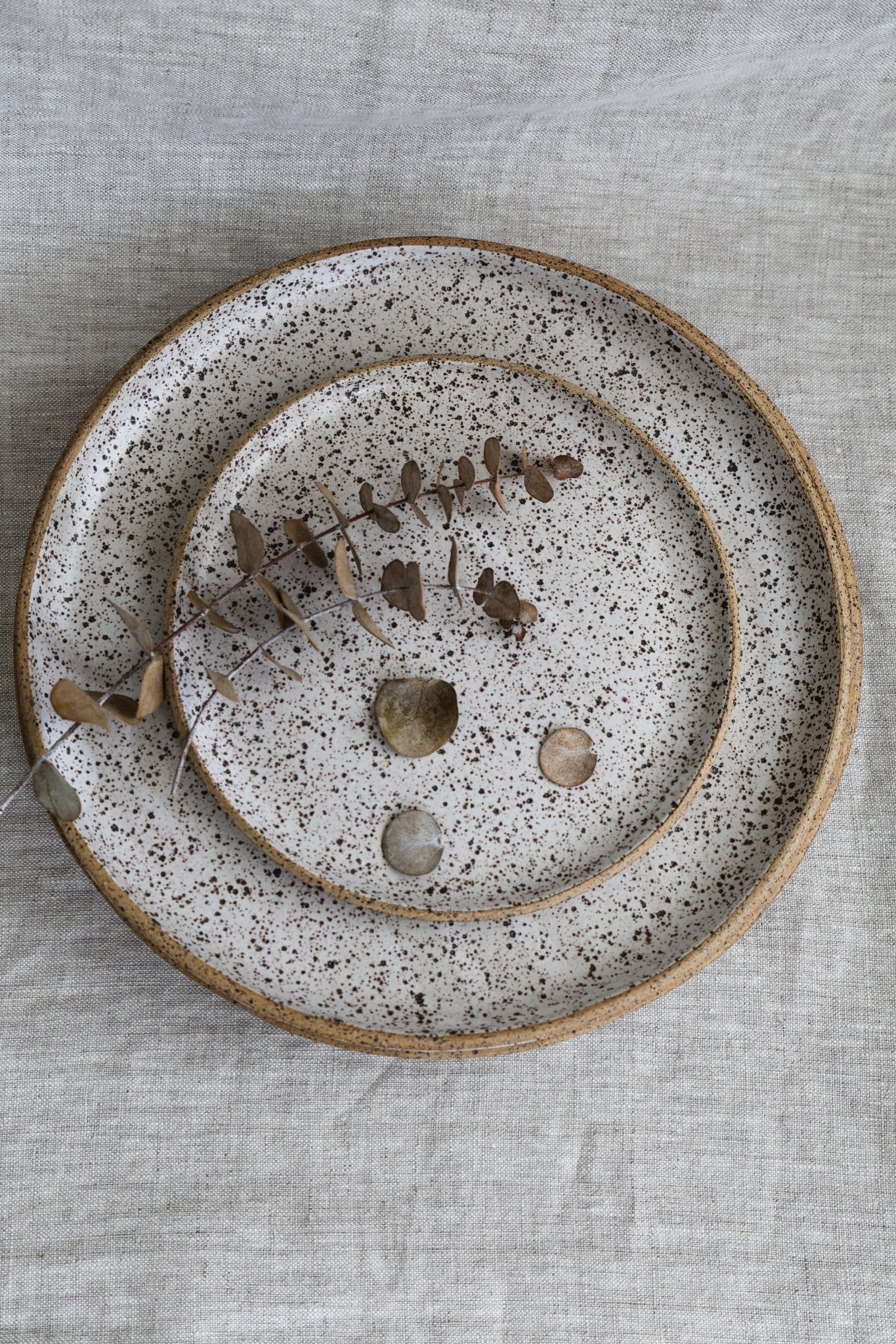 Speckled Appetizer Plate | Matte White Ceramic - Aware House