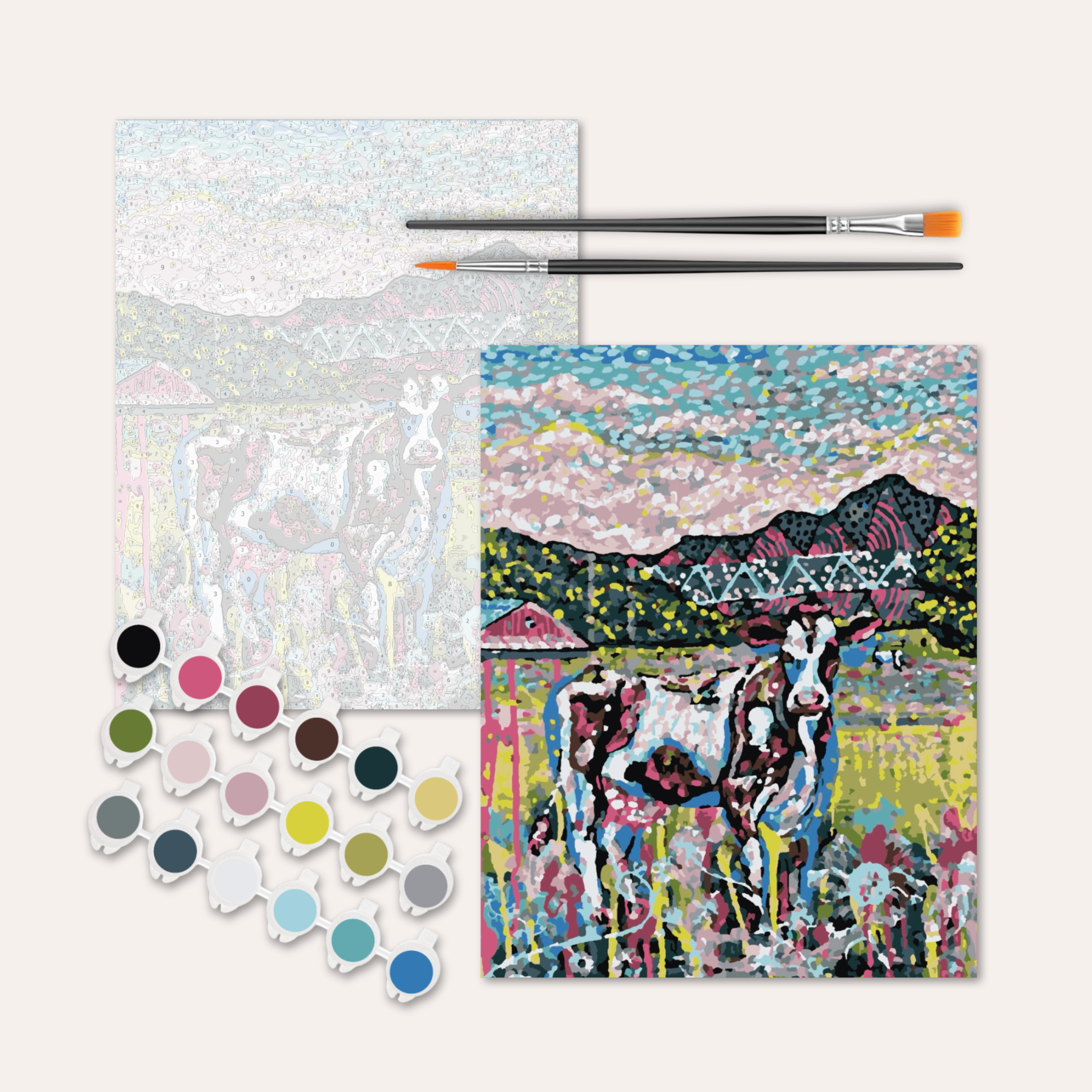 Cows On The Farm Paint by Numbers Kit