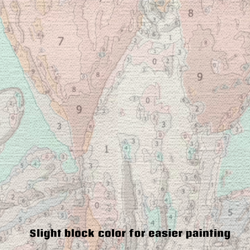 Garnet Flamingo Paint by Numbers Kit-zoom-