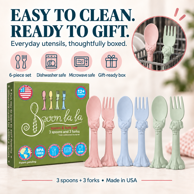 Spoon la la Toddler Utensils — 6 Pack-zoom-