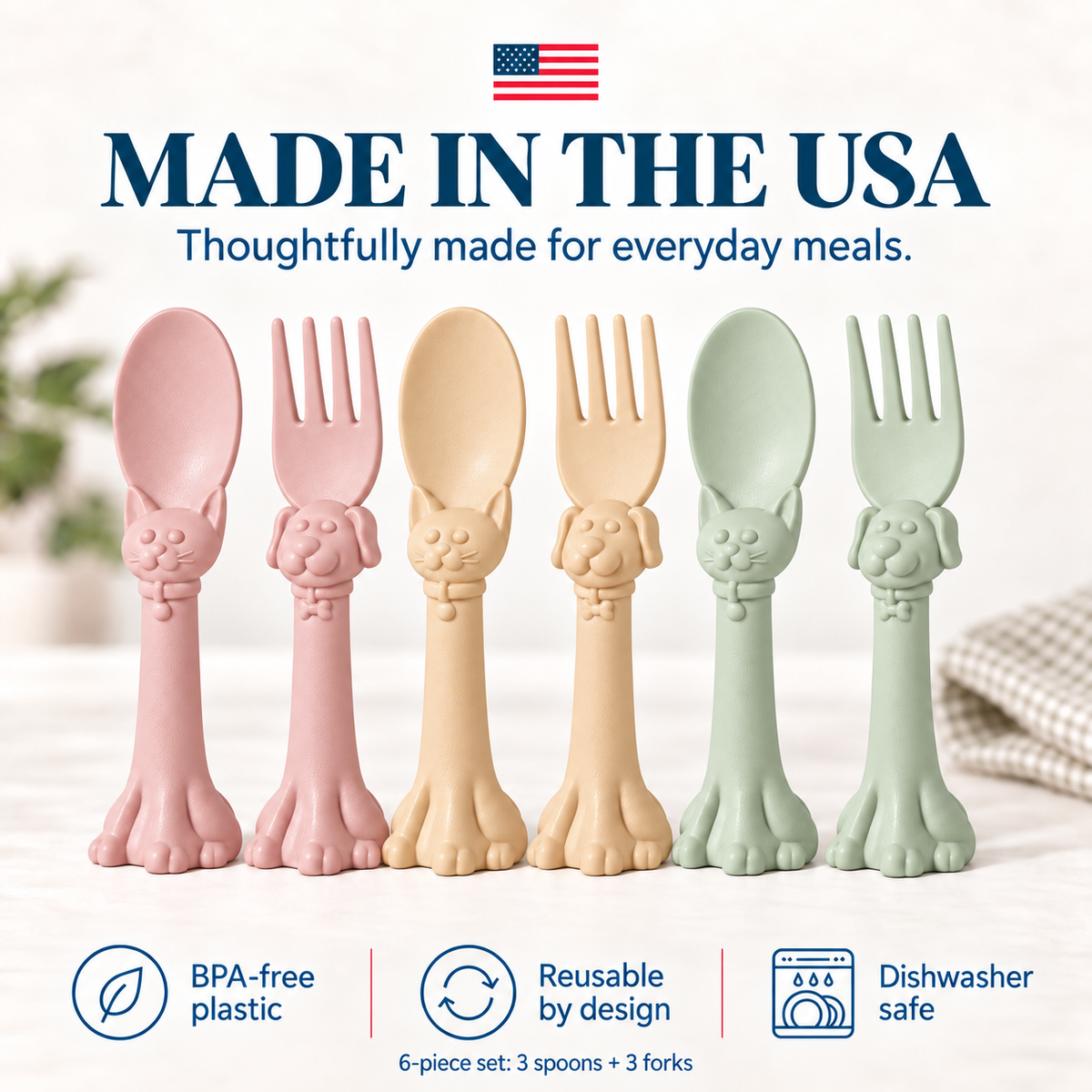 Spoon la la Toddler Utensils — 6 Pack-zoom-6