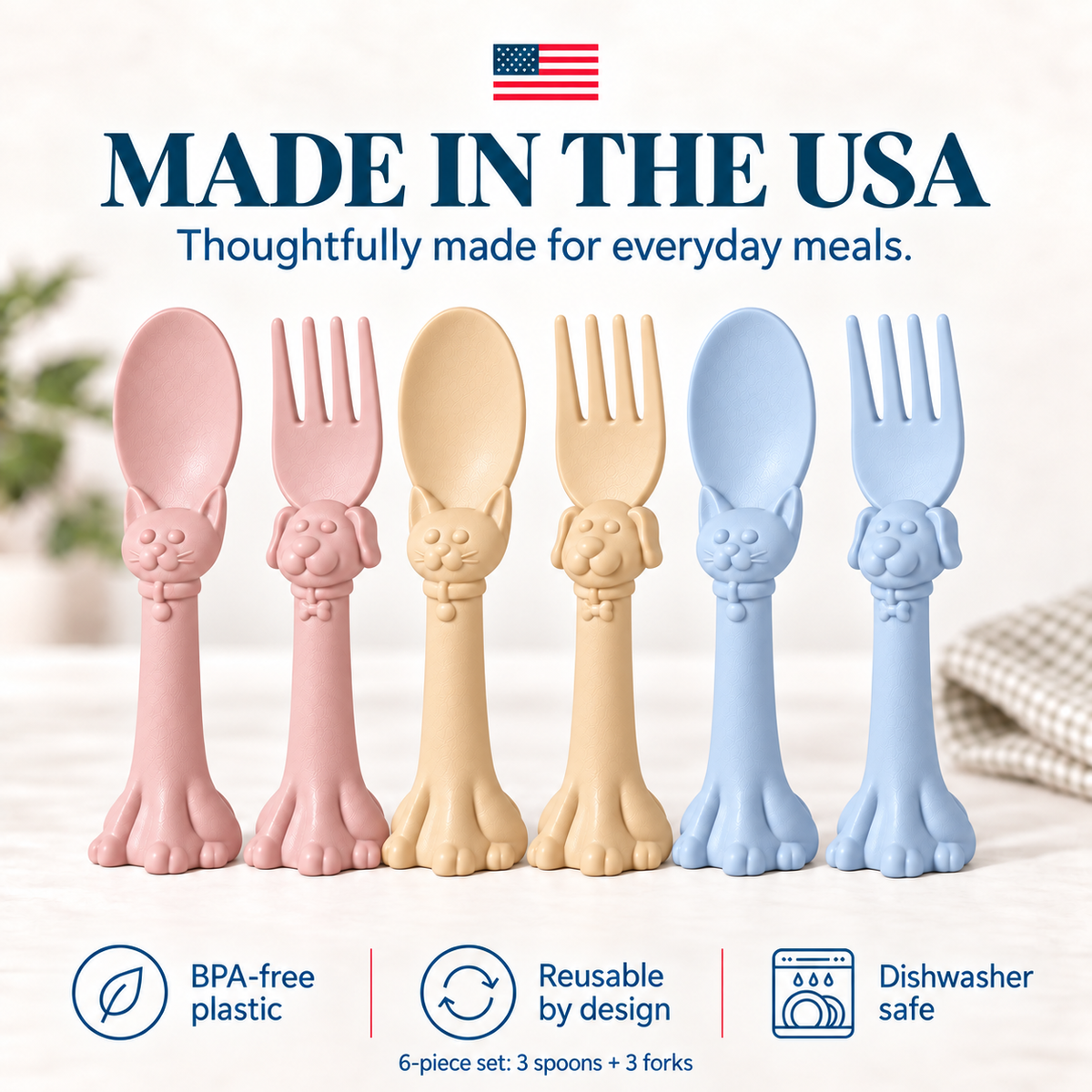 Spoon la la Toddler Utensils — 6 Pack-14