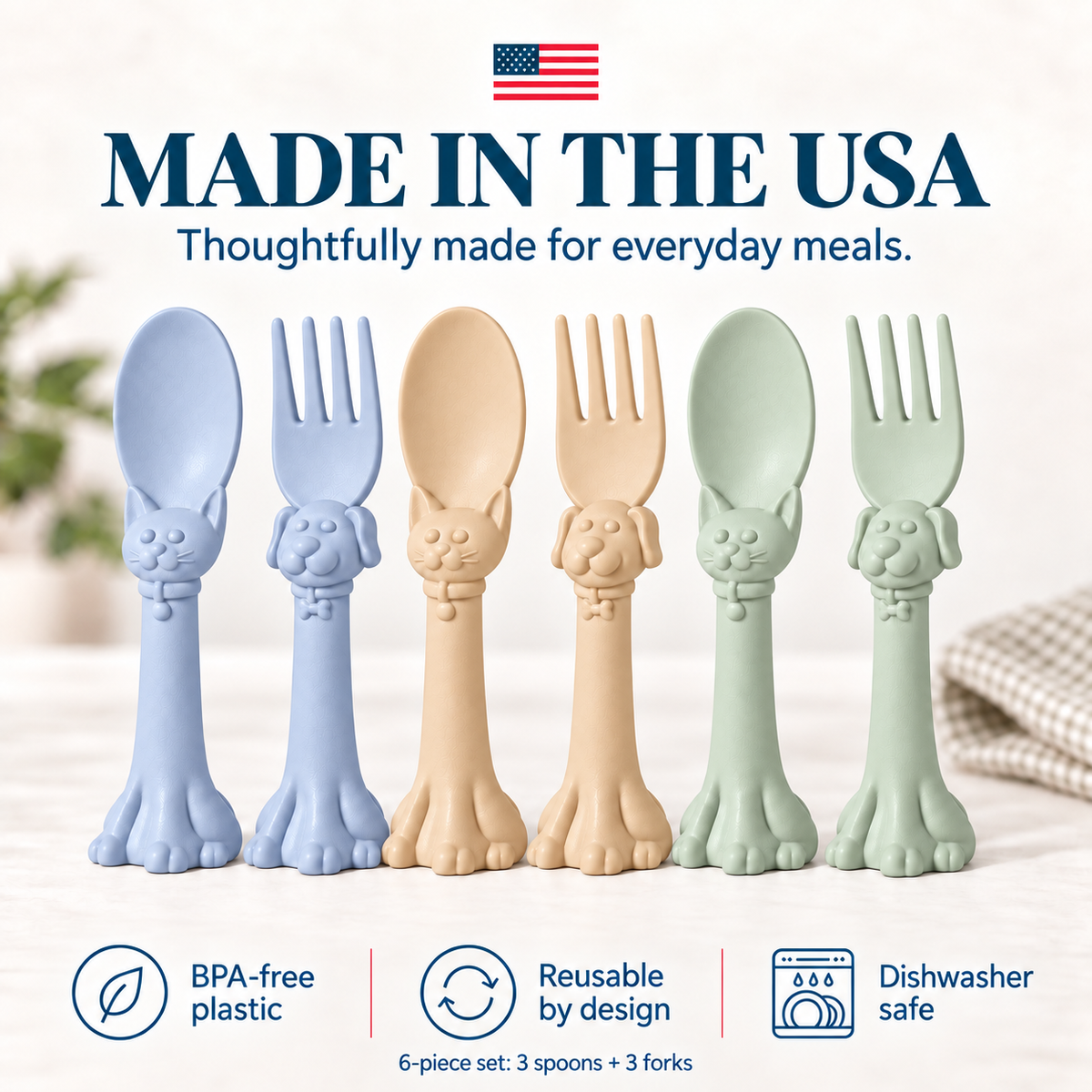 Spoon la la Toddler Utensils — 6 Pack-28